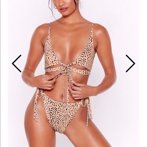 Nasty gal let’s go to the beach Bikini set